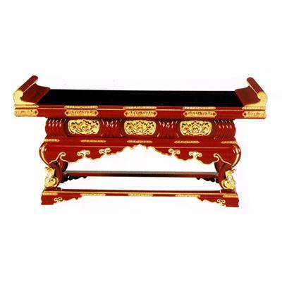 寺院用 上卓 須弥型三間造り 朱塗 黒塗 本金箔押 金具打 天巾2尺 60cm 