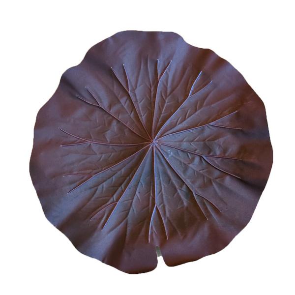 盆用品 お供え用 ハスの葉（大）約29cm 布製 蓮の葉 蓮葉 はすの葉