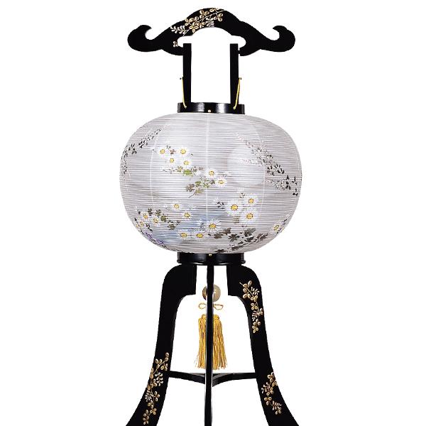 大内行灯 3本足 本蒔絵本金萩高盛蒔絵 12号 桐箱・袱紗付_1