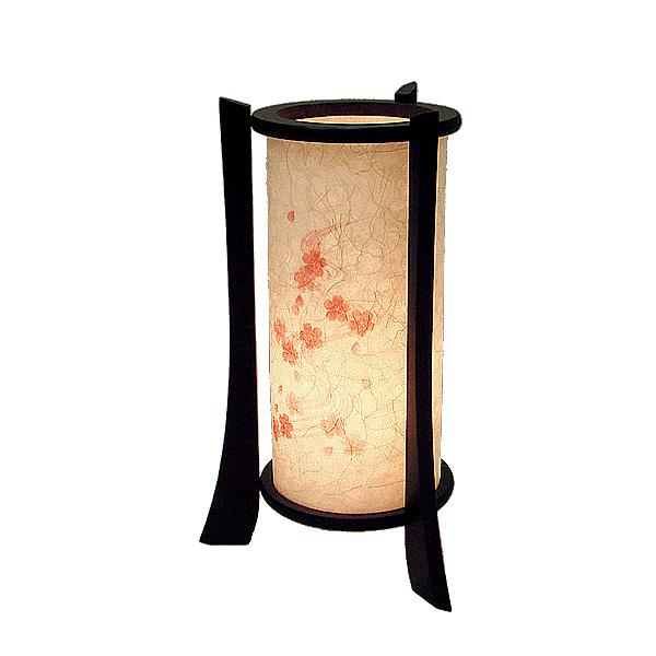盆提灯 創作行灯 モダン提灯 数寄屋行灯 桜 木製 和紙張 幅15cm×高さ30cm {HS}の画像
