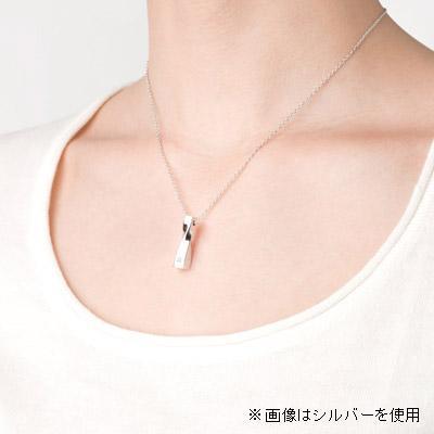 遺骨ペンダント 手元供養 ソウルジュエリー『ツイスト×ローズゴールド』 ダイヤ 合計0.01ct RG K18_2