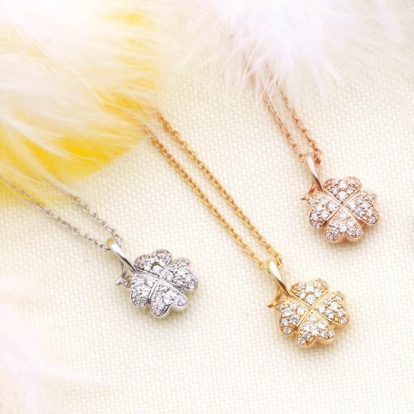 遺骨ペンダント 手元供養 ソウルジュエリー『パヴェ クローバー×シルバー』 Cz 1.3mm×16石+1.4mm×12石+1.5mm×4石 SLV925