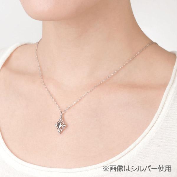 遺骨ペンダント 手元供養 ソウルジュエリー『エレガントレース×イエローゴールド』 ダイヤ 合計0.12ct YG K10_1