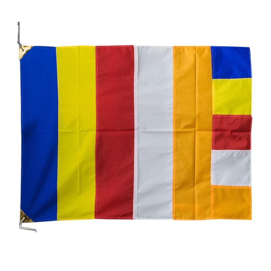 旗単品 仏旗 テトロン製 旧仏旗 又は 新仏旗 サイズ 小 100cm 75cm 報恩講 寺院 仏旗 新仏旗 六色仏旗 仏教旗 U080 京都の仏具屋さん 香華堂 通販 Yahoo ショッピング