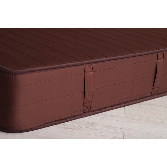 新商品 5ゾーンポケットコイルマットレス ブラウン ダブル