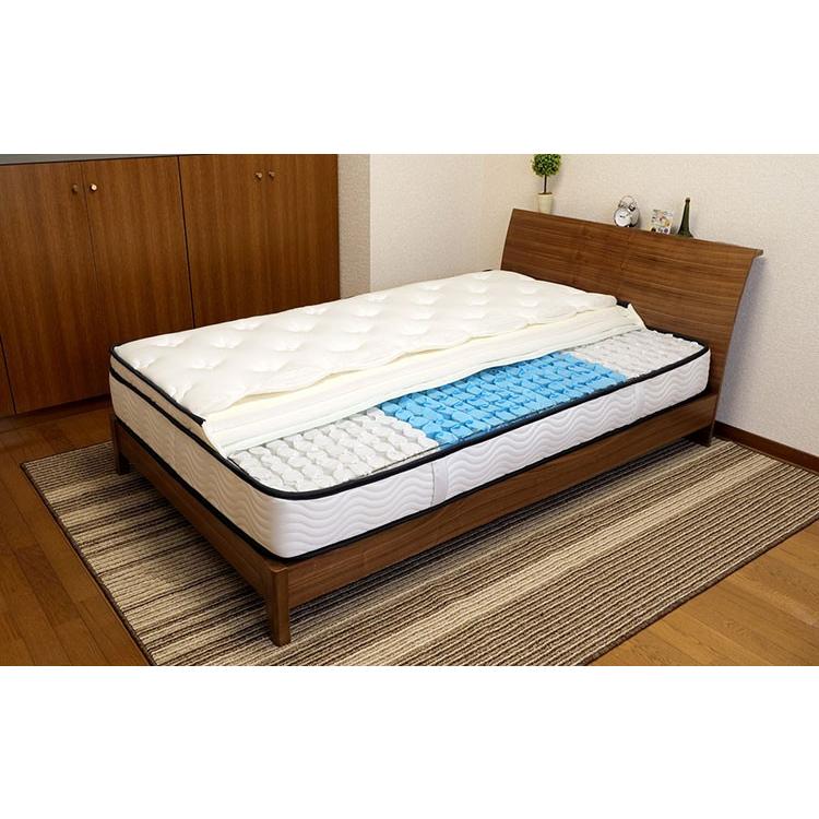 送料無料 3ゾーンポケットコイル マットレス ねむり専科 ダブル ホワイト 寝心地を追及 最上級の上質な眠り 高品質 |  | 04