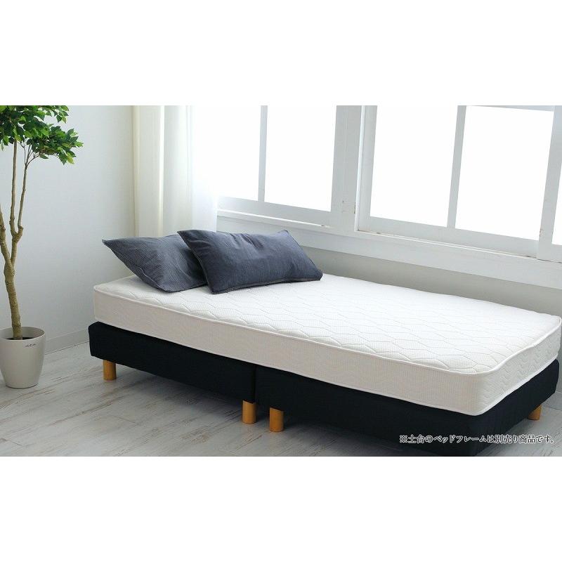 送料無料 ポケットコイル 圧縮ロール式 マットレス 低反発ウレタン入り ロールタイプ シングル ホワイト 搬入スムーズ 高品質 |  | 04