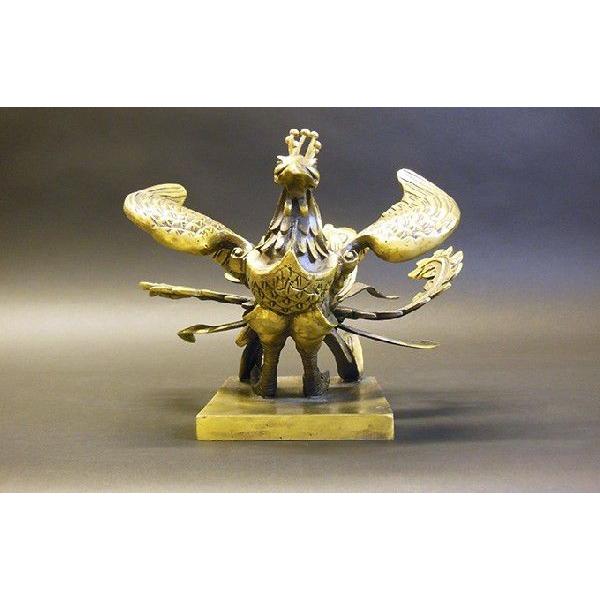 鳳凰展翔 銅製置物 風水開運 陰柔運気 / FU0002039 : 古琴堂 鳳凰展翔 銅製置物 風水開運 陰柔運気 / FU0002039 : 古琴堂