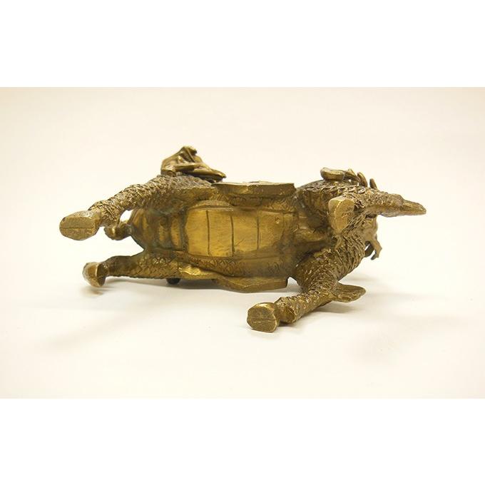 麒麟 銅製置物 風水開運 平和・安定・人間関係の運気上昇 / FU0003005