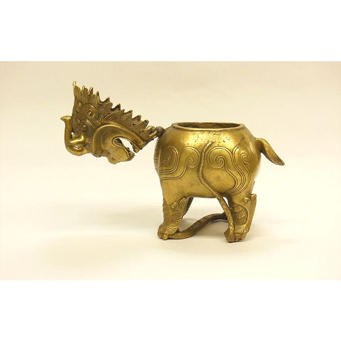 ヒキュウ 貔貅 銅製置物 風水開運 偏財運・ギャンブル・金運上昇