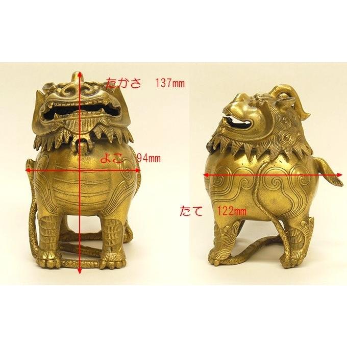 ヒキュウ 貔貅 銅製置物 風水開運 偏財運・ギャンブル・金運上昇