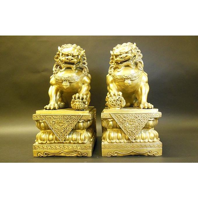 開運魔除け 天然石 瑞獣 獅子 彫刻 置物