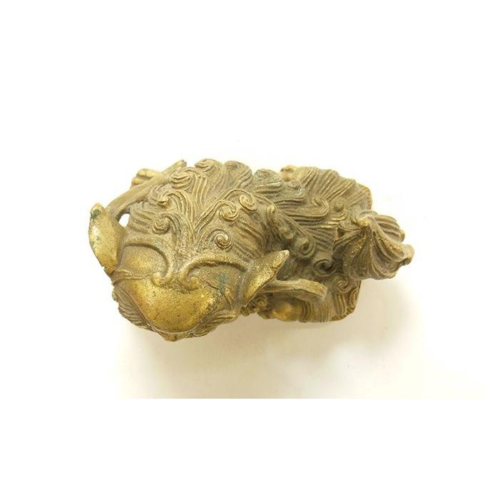 玉彫 獅子　ペア　彫刻 置物 金 開運 風水 魔除　骨董 美術　インテリア　① 玉彫 獅子 ペア 彫刻 置物 金運 開運 風水 魔除 骨董 美術