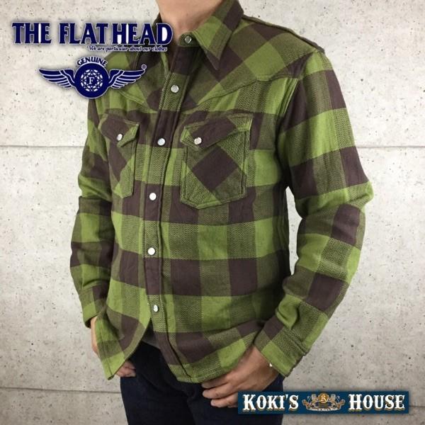 The Flat Head フラットヘッド（THE FLAT HEAD）長袖 ヘビーネルシャツ 