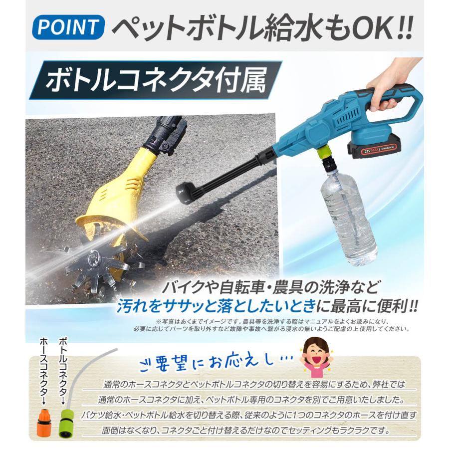 国華園 即納 高圧洗浄機 充電式 6in1 21V マキタバッテリ互換 専用