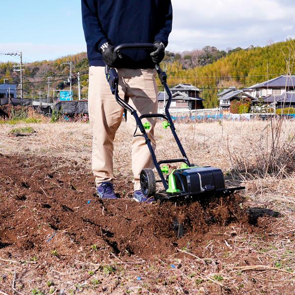 耕運機 家庭用 充電式耕うん機 2個バッテリーセット コードレス 小型 軽量 71gdiZNJ81L._AC_UL210_SR210,