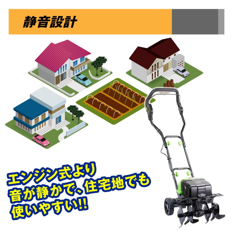 Kmaster 国華園 耕運機 耕うん機 家庭用 充電式 36V ハイパワー 耕耘機