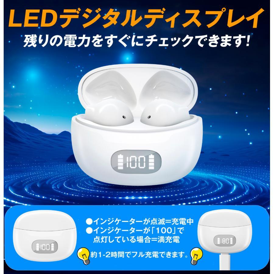 集音器 高齢者 ワイヤレスイヤホン型 イヤホン型集音器白 1個 充電式