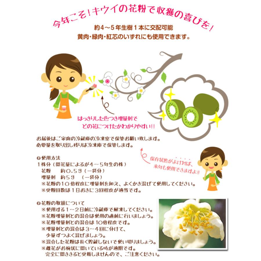 果樹苗 資材 キウイの花粉+増量剤 1組 送料無料 : 花と緑 国華園