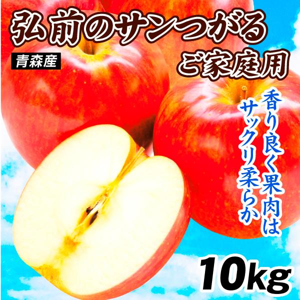 りんご 10kg 大特価 弘前のサンつがる 青森産 送料無料 食品 : 花と緑