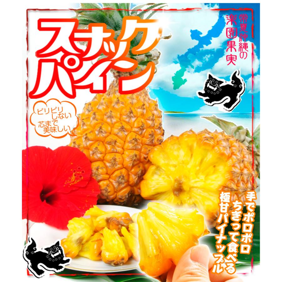 パイン（3玉）沖縄産 スナックパイン ちぎって食べられる 送料無料 国産 パイナップル フルーツ 食品 :f82235:花と緑 国華園 - 通販 -  Yahoo!ショッピング