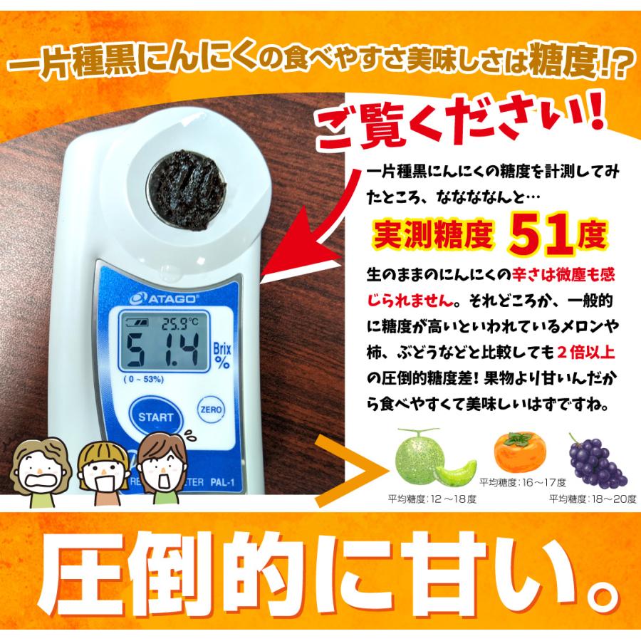 国華園 黒にんにく 400g （200g×2袋） 一片種 幻の黒にんにく 希少種 フルーティー 食べやすい熟成黒にんにく 送料無料 食品 |  | 10