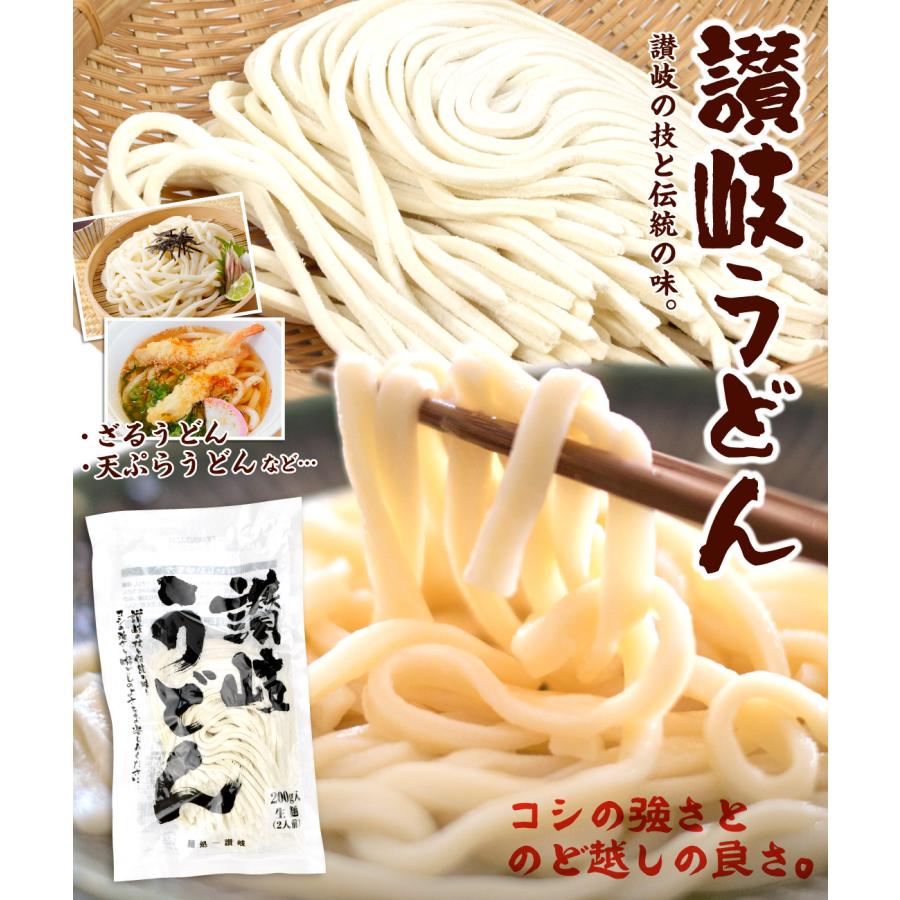 国華園 生麺 讃岐うどん 200g×4袋 8人前 瀬戸内讃岐工房 麺処讃岐 国内