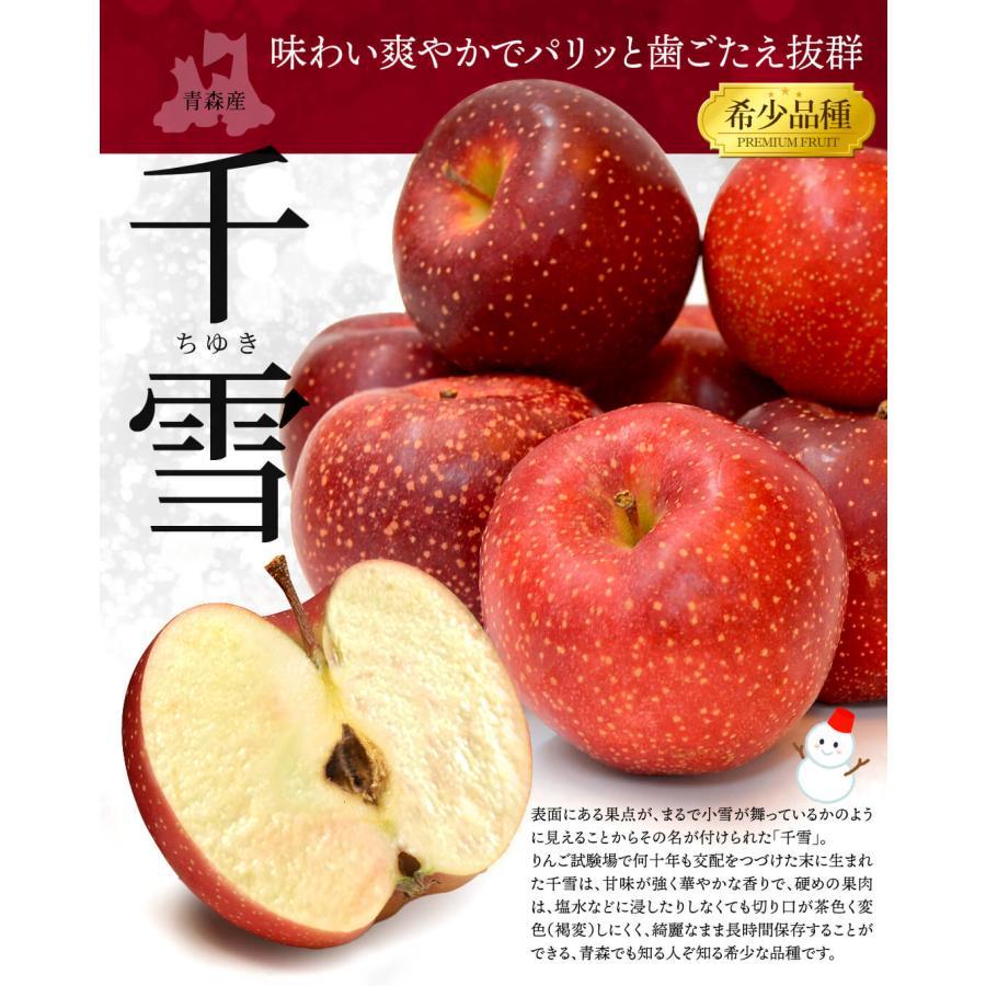 りんご 3kg 青森産 千雪 ちゆき （数量限定） 希少品種 ご家庭用 送料