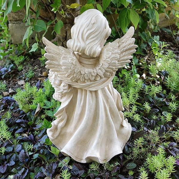 オーナメント りんごを持つ天使 幅24×奥行21×高さ40cm 1個 天使 妖精