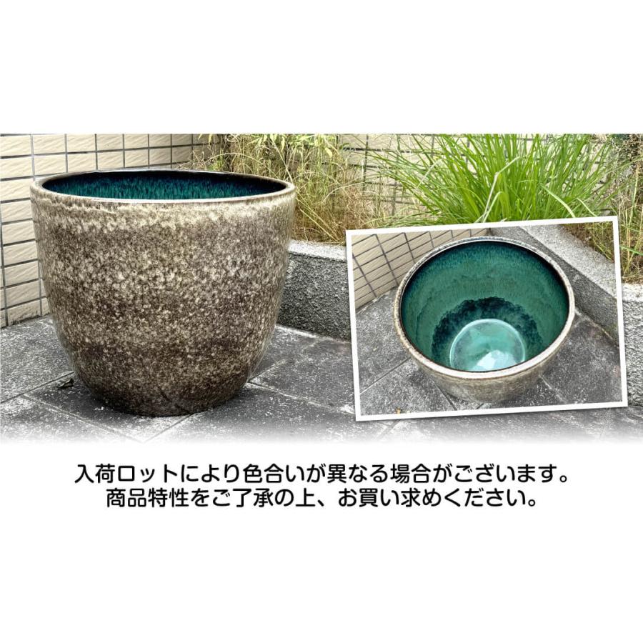 睡蓮鉢 すいれん鉢 砂色(すないろ) 1個 直径47・高さ41cm メダカ鉢 ハス鉢 陶器 水鉢 ビオトープ 国華園｜kokkaen｜03