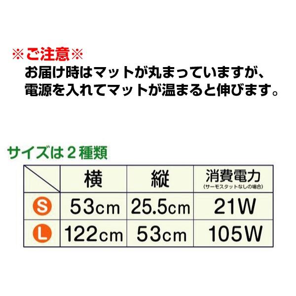 ヒートマット 育苗 植物 保温マットS 1個　発芽マット 育苗器 ヒーターマット 育苗マット 温床 国華園｜kokkaen｜04