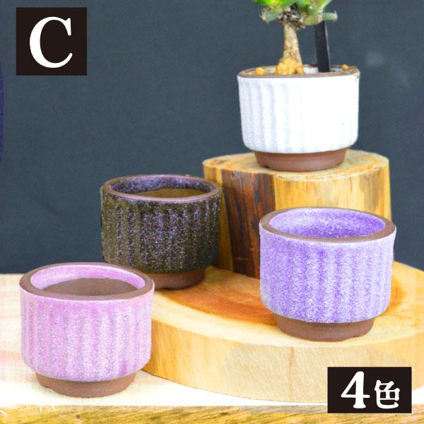 まめ盆栽鉢 匠 7種 （1箱4〜6個入り） ミニ鉢 豆鉢 おしゃれ 陶器 鉢
