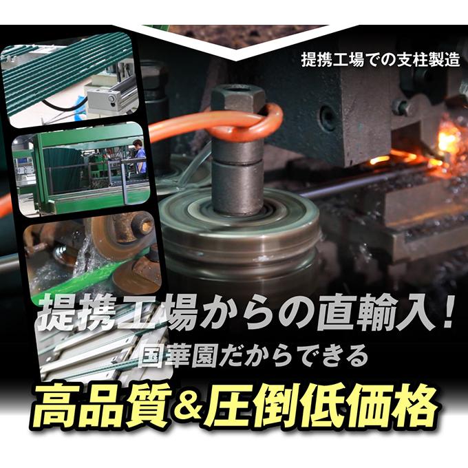 園芸 支柱 Φ16mm×180cm 100本 イボ付き鋼管製 個人宅OK イボ支柱 内