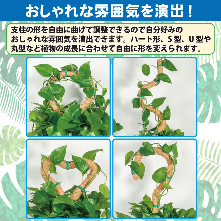 国華園 ココスティック 120cm 1本 ココナッツ ココヤシ 繊維 曲げ