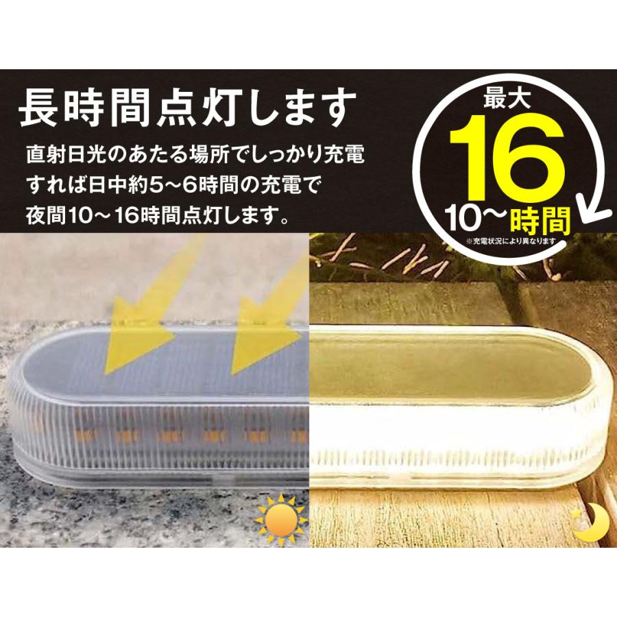 国華園 ソーラーライト 4個セット 置き型 白色 暖色 LED 屋外 おしゃれ