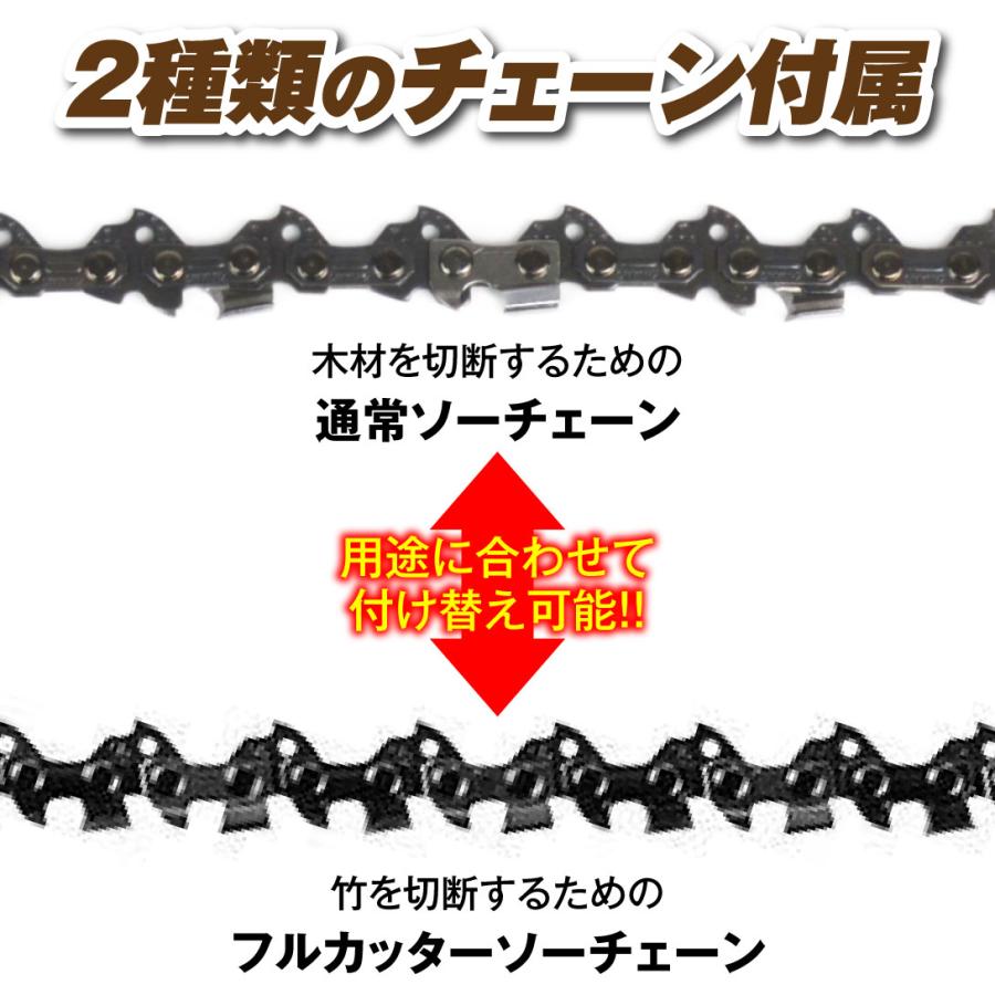 Kmaster 国華園 チェーンソー 充電式 コードレス 12インチ 竹切り専用