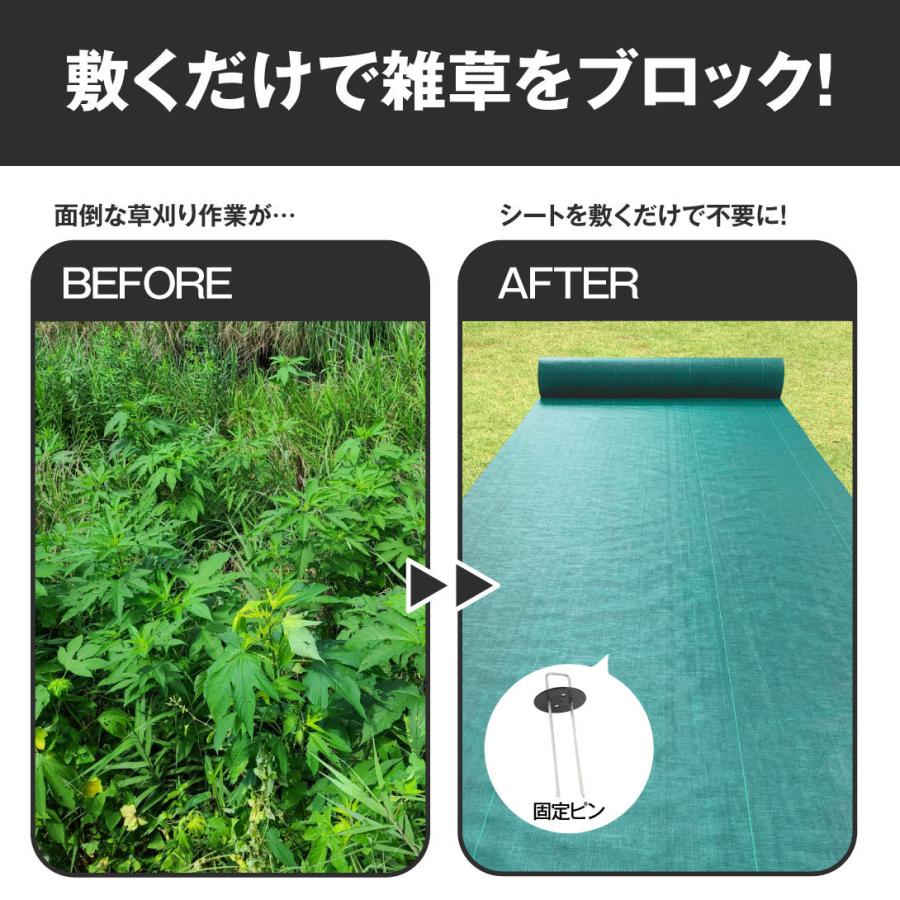 Kmaster 防草シート 1.5m×30m 農用シート 除草 雑草 芝生 草 DIY 耐用