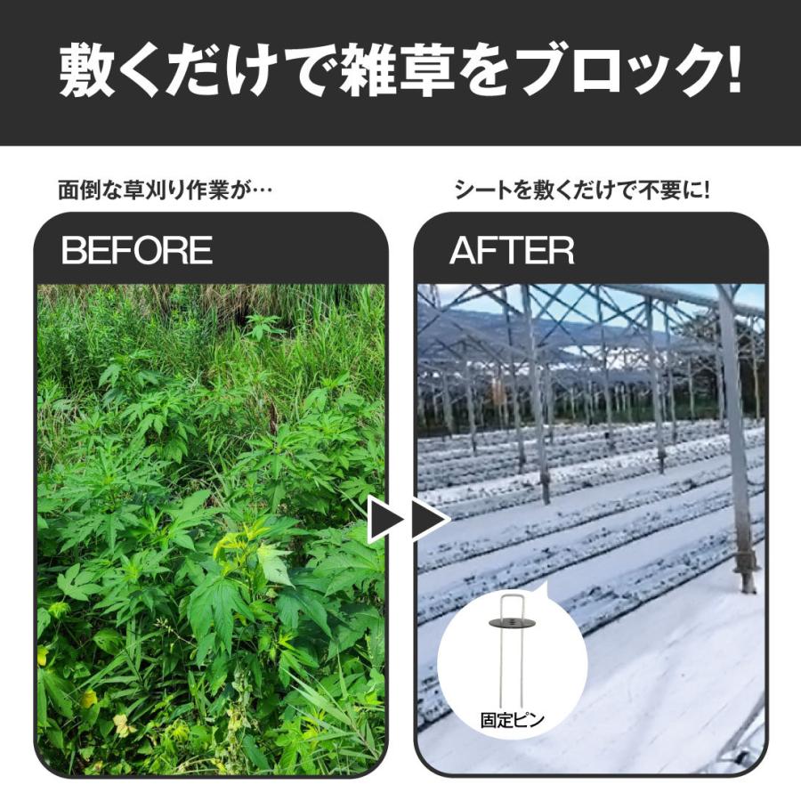 防草シート 0.75m×100m 農用シート 草よけ 除草 遮熱 地熱 抑制 高耐久