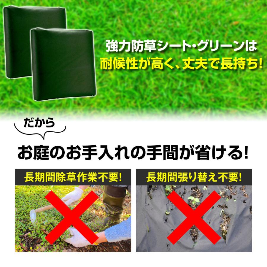 防草シート 1m×10m 2枚組 農用シート 除草 雑草 高耐久 芝生 草 DIY