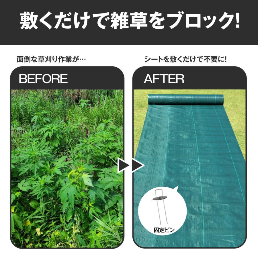 防草シート 2m x 30m 緑 ザバーン防草シート 136G 2m×50mの通販 園芸養土・薬品
