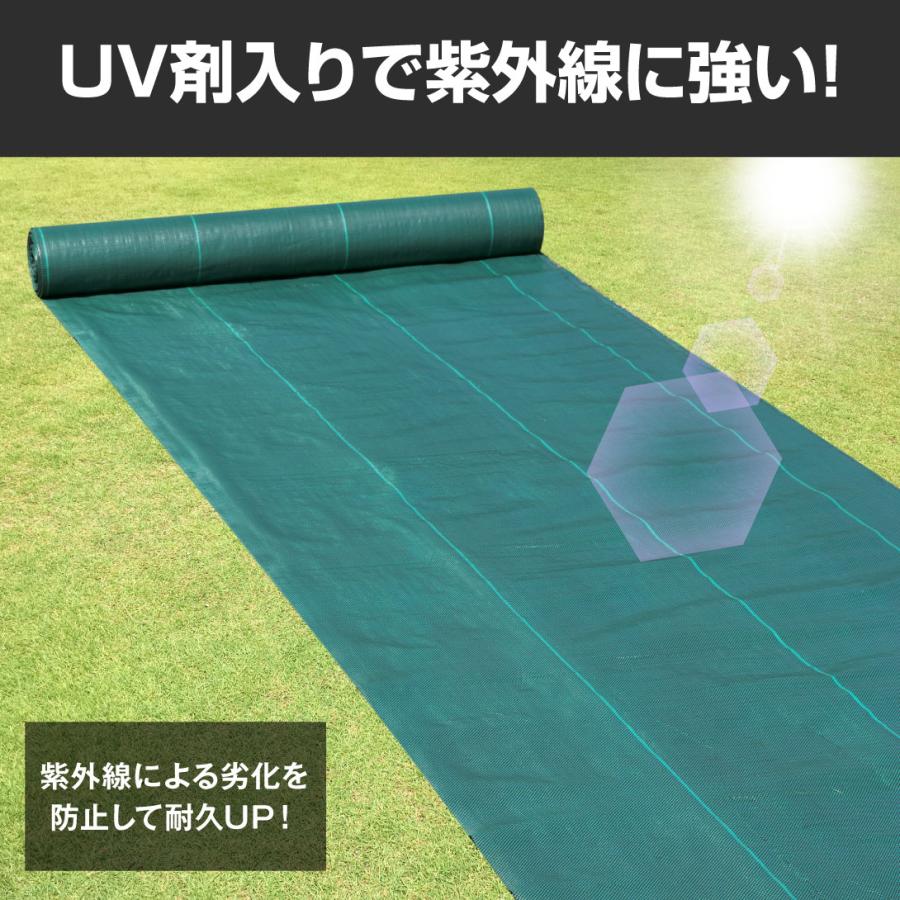 Kmaster 防草シート 2m×50m 農用シート 除草 雑草 芝生 草 DIY 高密度