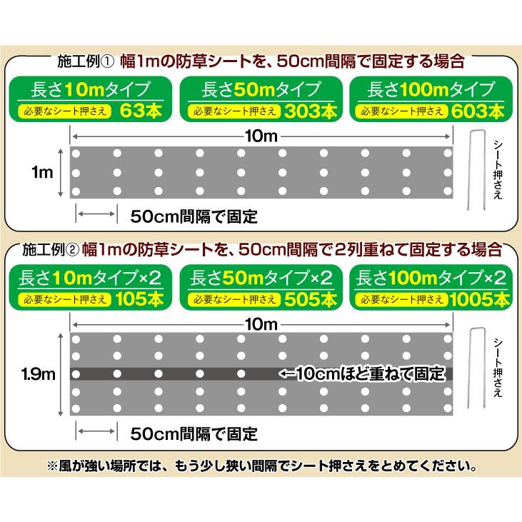 Kmaster 防草シート 2m×50m 農用シート 除草 雑草 芝生 草 DIY 高密度