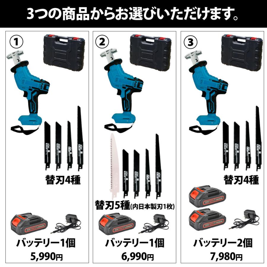 国華園 即納 電動ノコギリ レシプロソー 充電式 電動のこぎり パワフル