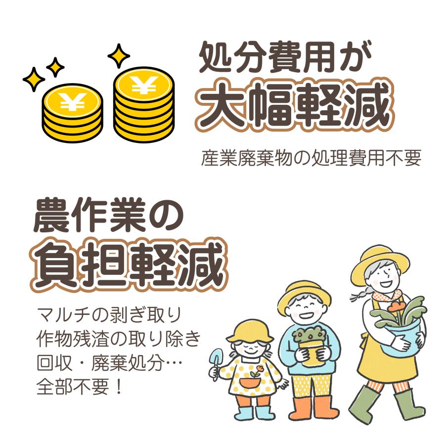 サステナマルチ 0.95m×200m 1枚 紙マルチ 農業用 土壌分解 被覆資材