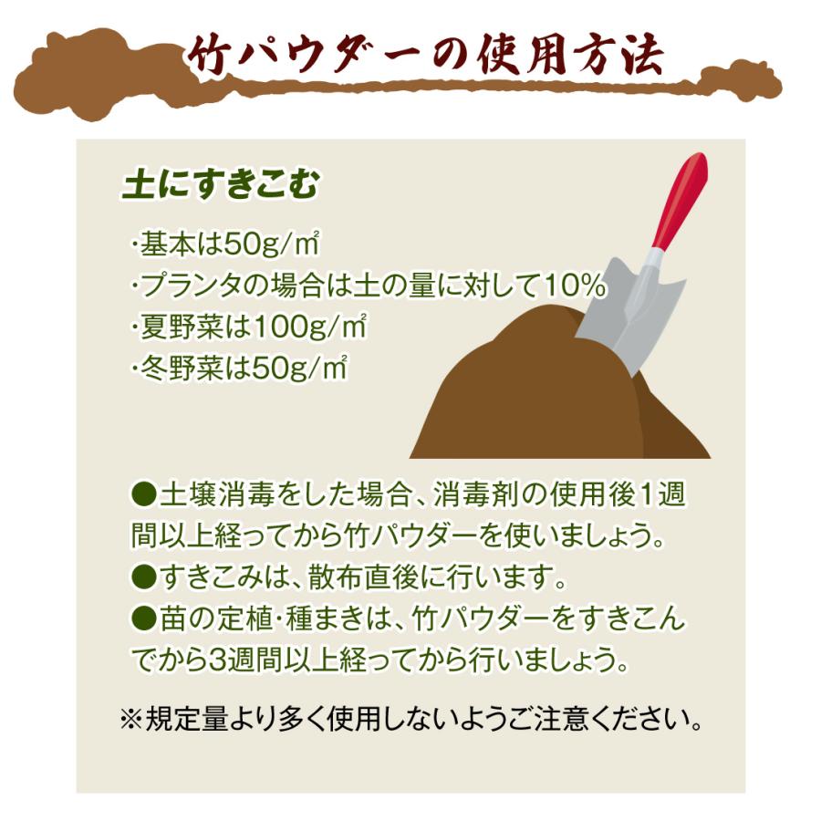 国華園 土壌改良材 発酵熟成竹パウダー 200g 2袋 : 花と緑 国華園