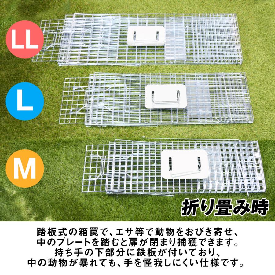 箱罠 捕獲器 猫 捕獲機 アニマルトラップ 動物捕獲器M 1個 トラップ