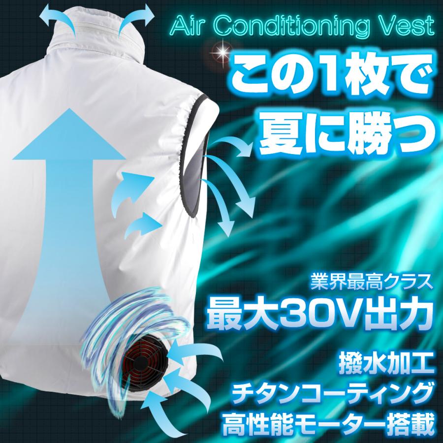 国華園 即納 半固体バッテリー 風冷服 Pro 30V ベスト 半袖 フルセット