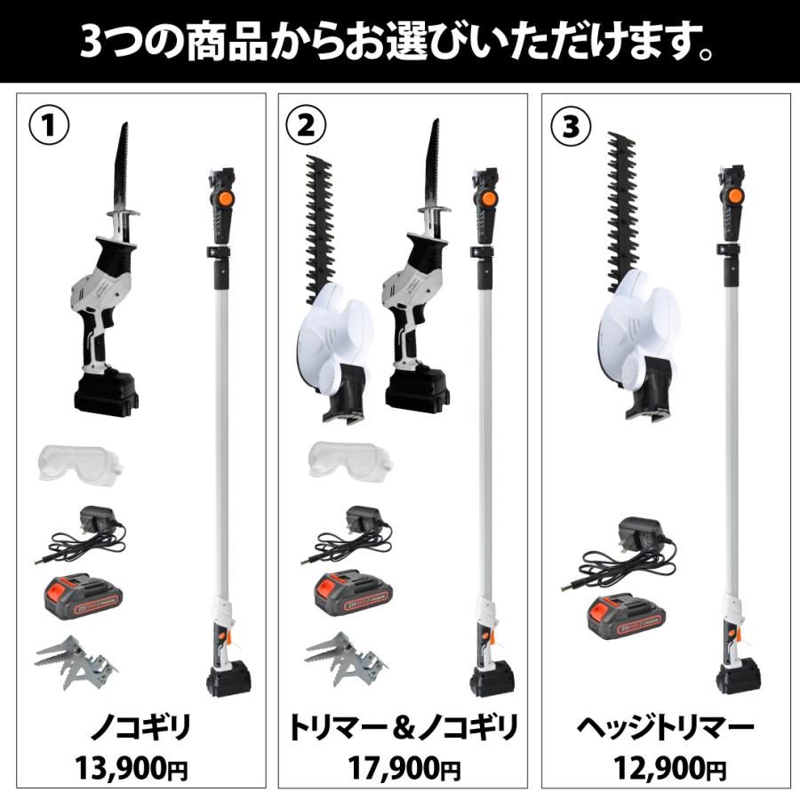 Kmaster 国華園 ノコギリ ヘッジトリマー 電動 充電式 高枝 高枝切り