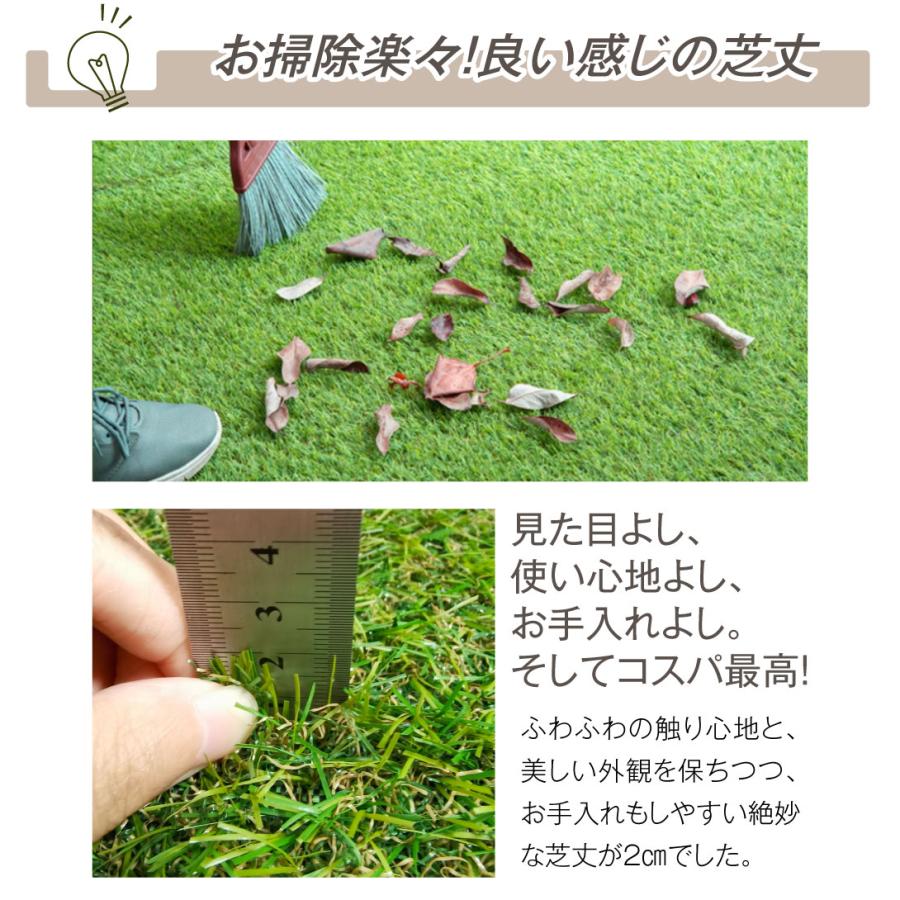 人工芝 人工芝ロール1×10m shiba1個 U字固定 ピン 付属 芝生 芝
