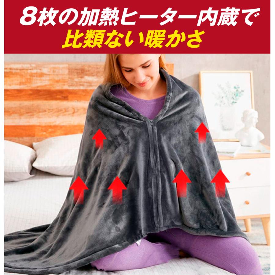 国華園 電気毛布 掛け毛布 電気ブランケット(本体のみ) 1個 170*80cm 3